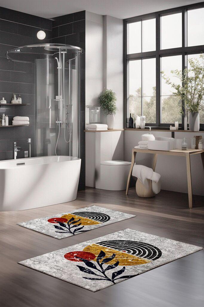 L'essentiel Maison Set prostirki za kupatilo CT-5406, 2 Komada, Šarena