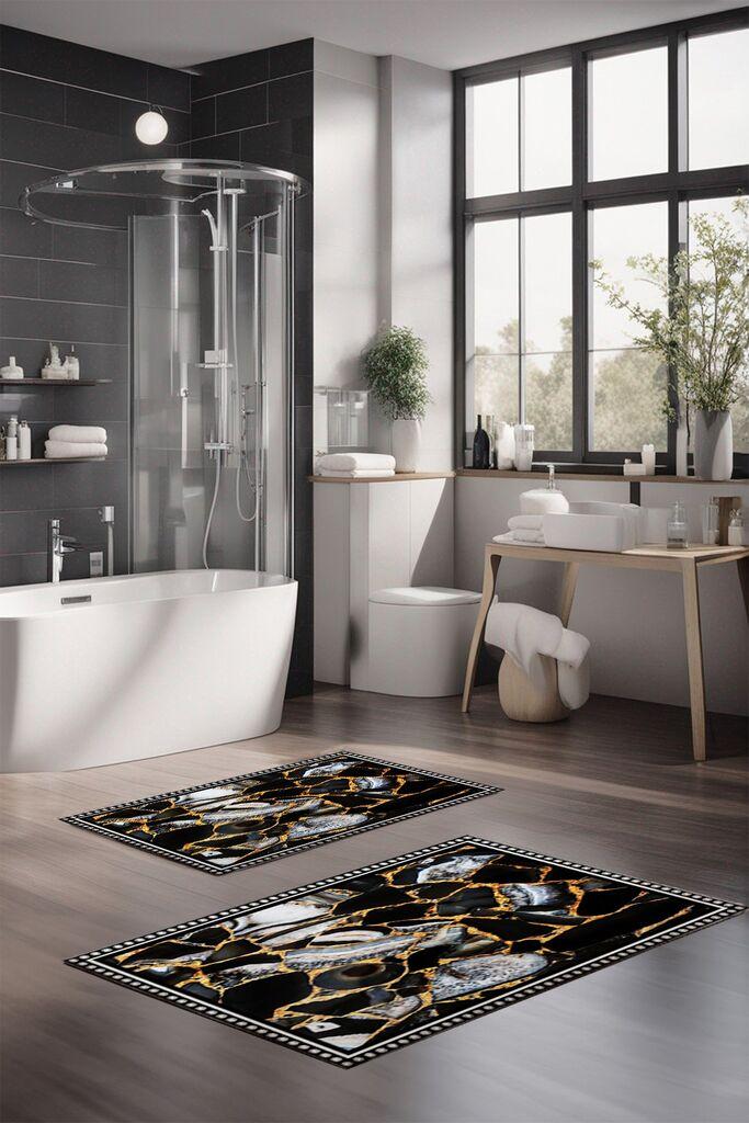 L'essentiel Maison Set prostirki za kupatilo CT-5089, 2 Komada, Šarena