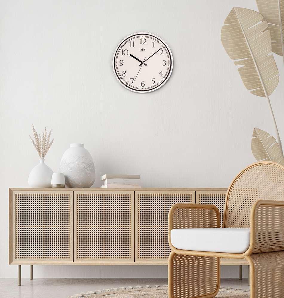 Wallity Zidni sat Slim, 30,5x30,5 cm, Beli