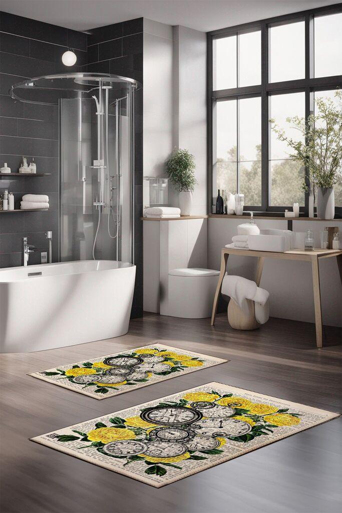 L'essentiel Maison Set prostirki za kupatilo CT-5358, 2 Komada, Šarena