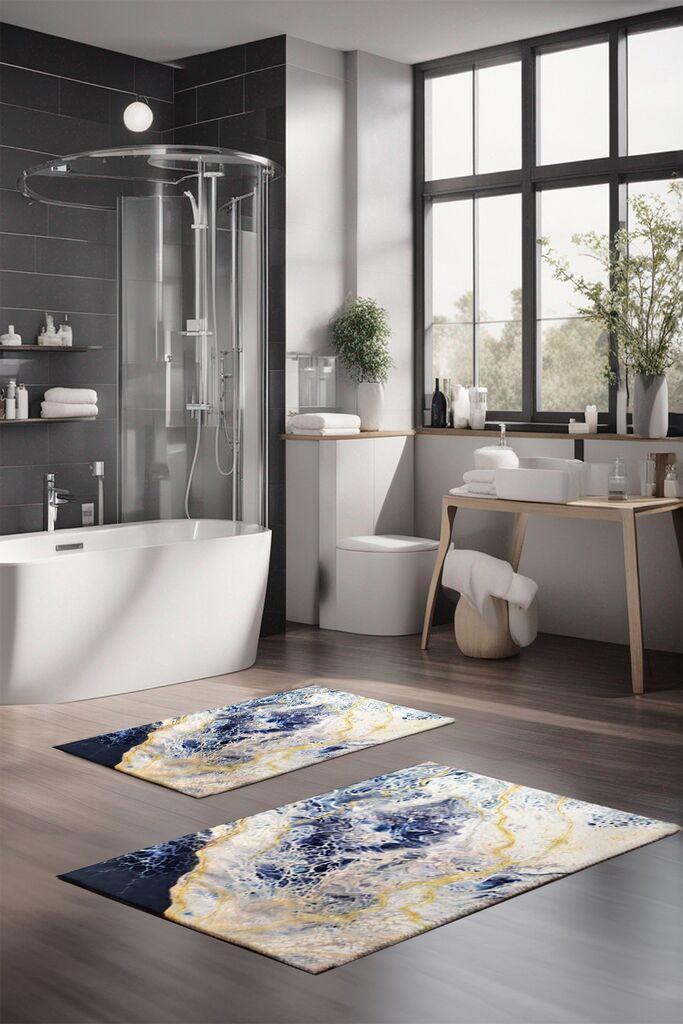 L'essentiel Maison Set prostirki za kupatilo CT-5022, 2 Komada, Šarena