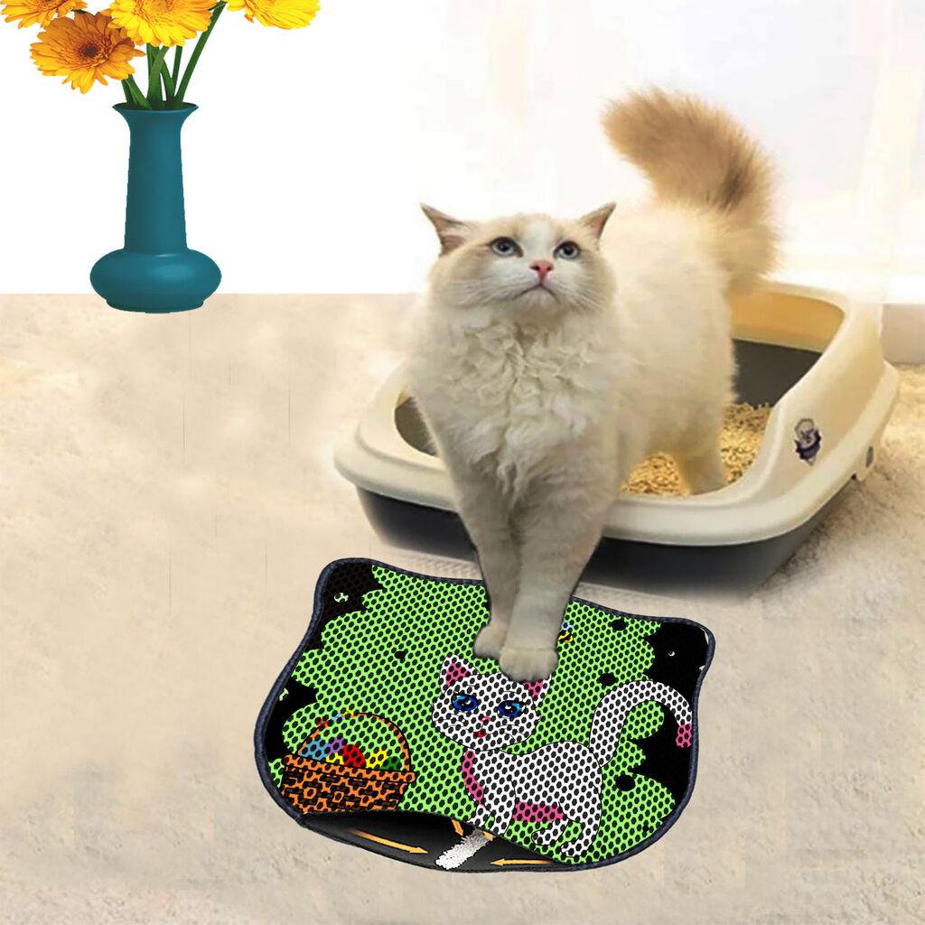 Aberto Design Prostorika za toalet za mačke Kdkafa0056, 40 x 50 cm, Šarena