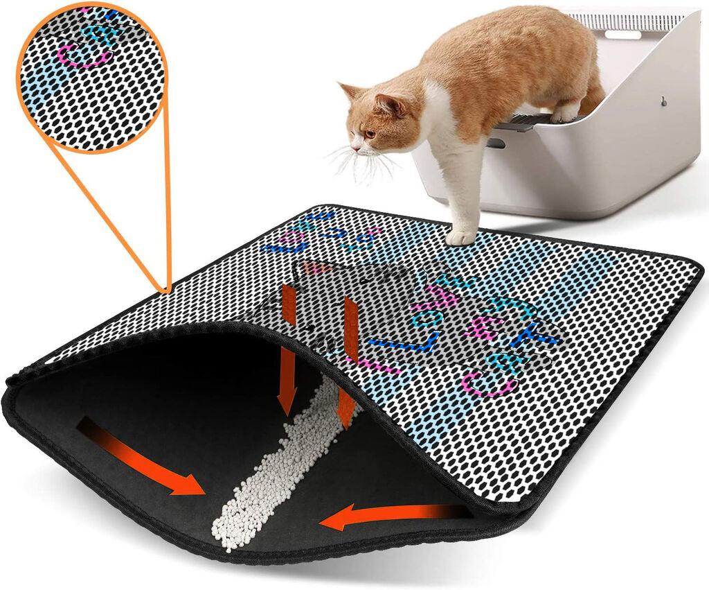 Aberto Design Prostorika za toalet za mačke Nrszn0209, 45 x 60 cm, Bela