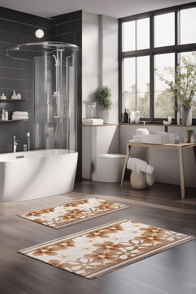 L'essentiel Maison Set prostirki za kupatilo CT-5349, 2 Komada, Smeđa