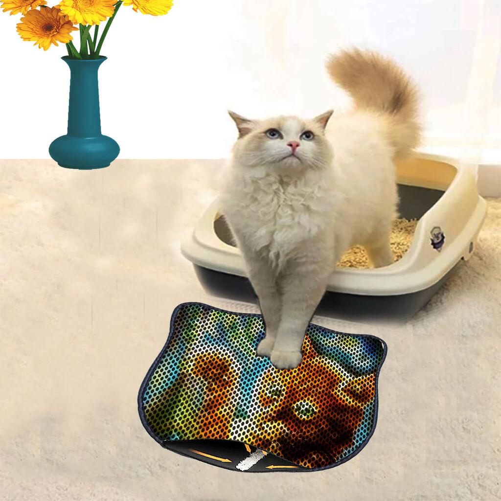 Aberto Design Prostorika za toalet za mačke Kdkafa0115, 40 x 50 cm, Šarena