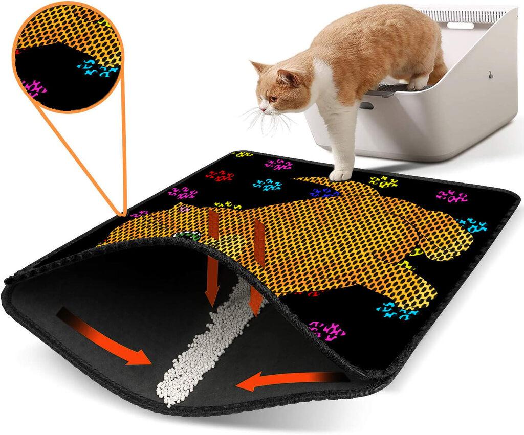 Aberto Design Prostorika za toalet za mačke Nrszn0101, 45 x 60 cm, Šarena