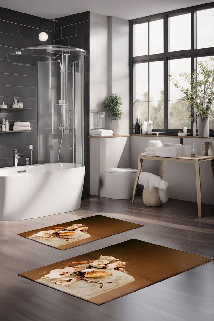 L'essentiel Maison Set prostirki za kupatilo CT-5368, 2 Komada, Smeđa