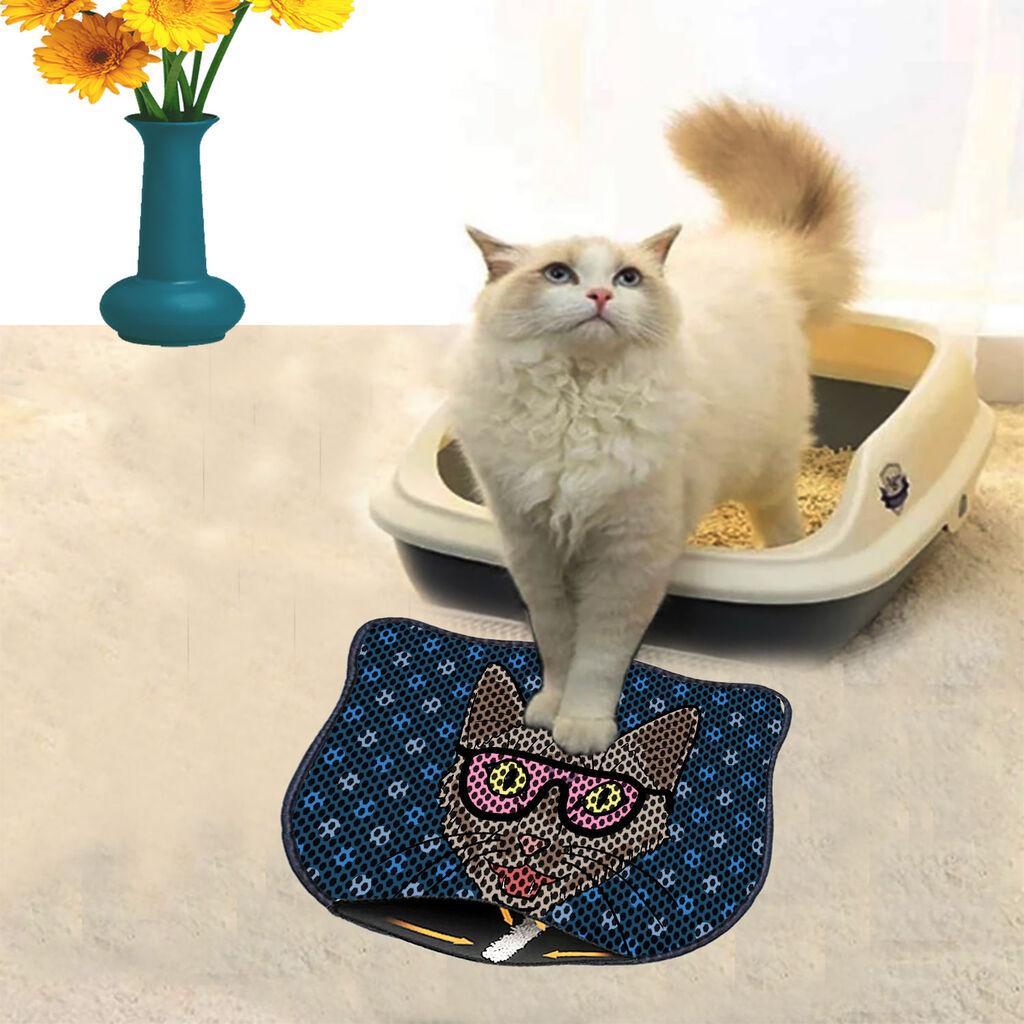 Aberto Design Prostorika za toalet za mačke Kdkafa0188, 40 x 50 cm, Šarena