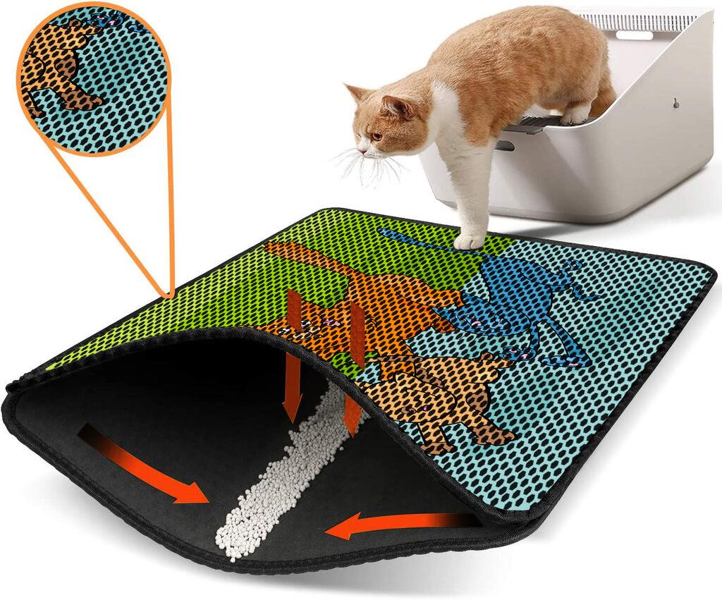 Aberto Design Prostorika za toalet za mačke Nrszn0232, 45 x 60 cm, Šarena