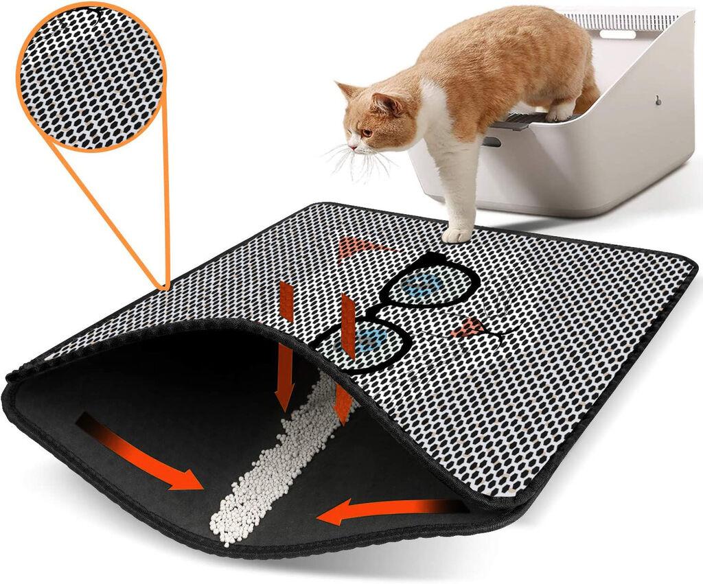 Aberto Design Prostorika za toalet za mačke Nrszn0181, 45 x 60 cm, Bela