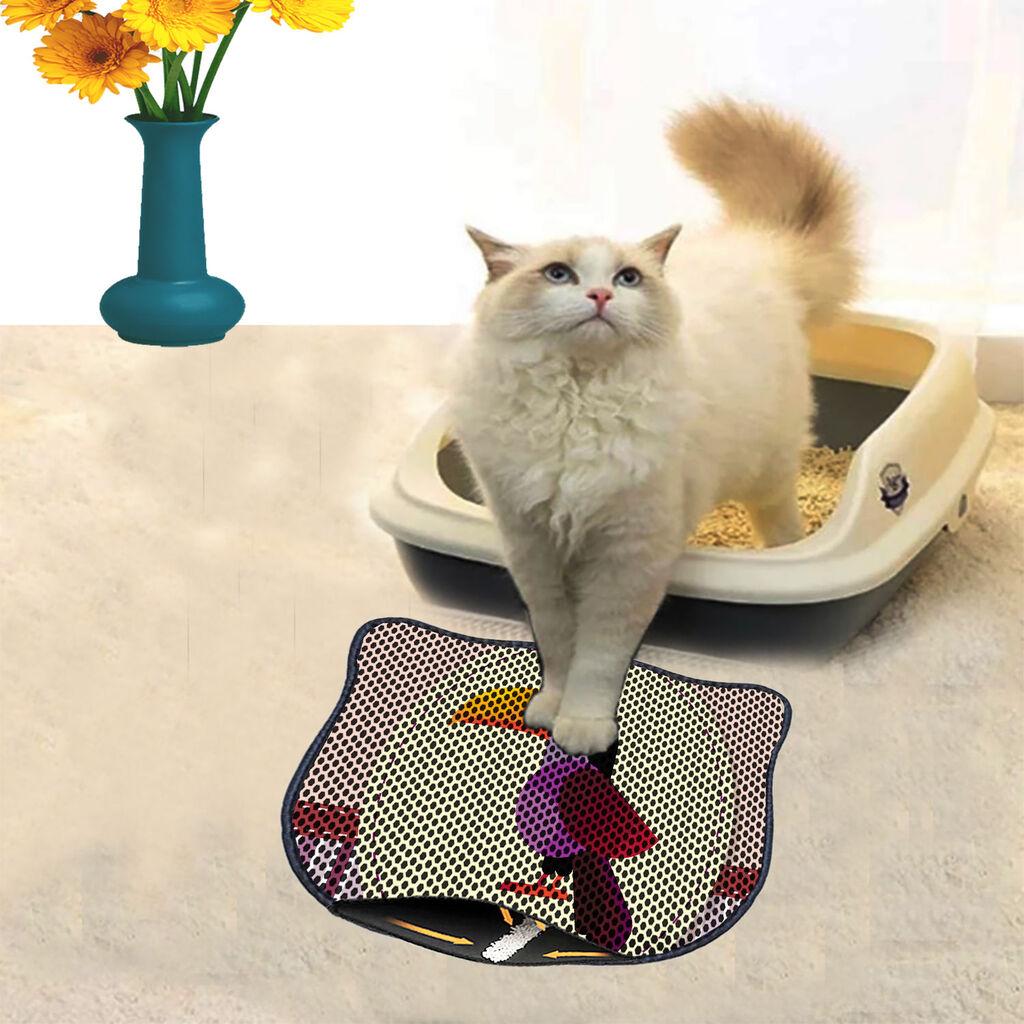 Aberto Design Prostorika za toalet za mačke Kdkafa0139, 40 x 50 cm, Šarena