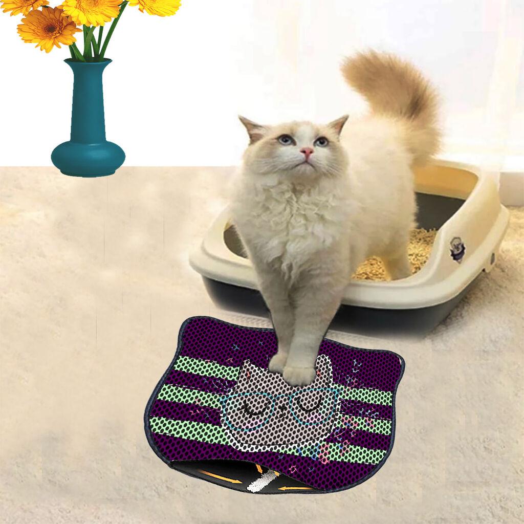 Aberto Design Prostorika za toalet za mačke Kdkafa0006, 40 x 50 cm, Šarena