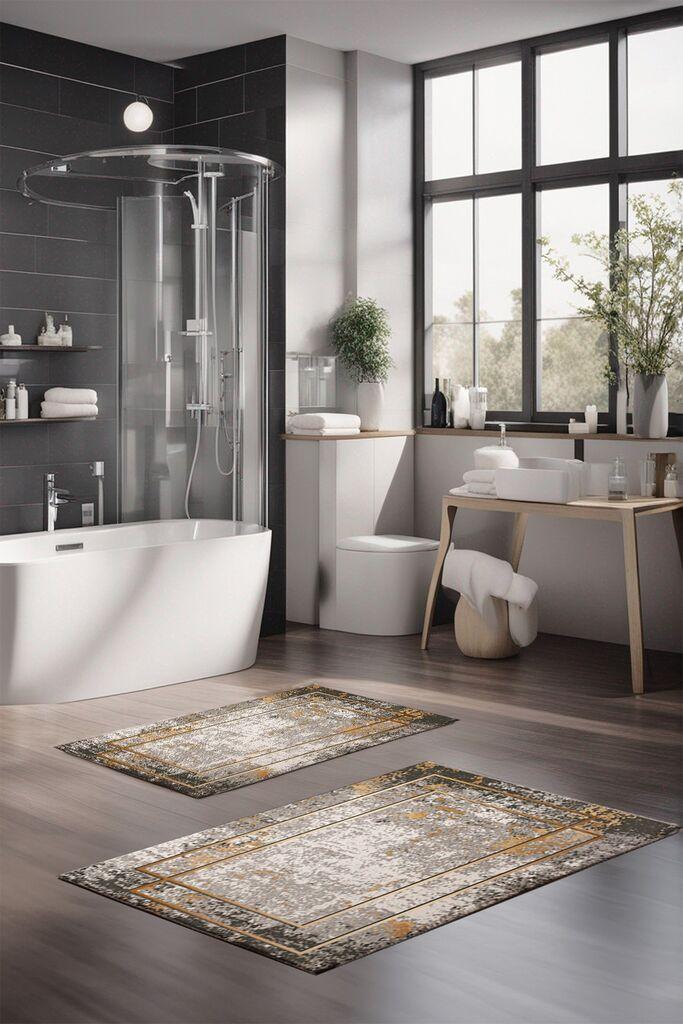 L'essentiel Maison Set prostirki za kupatilo CT-5097, 2 Komada, Šarena