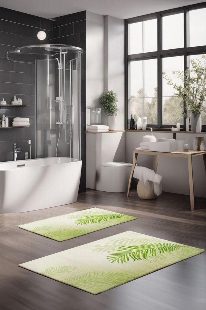 L'essentiel Maison Set prostirki za kupatilo CT-5311, 2 Komada, svetloZelena