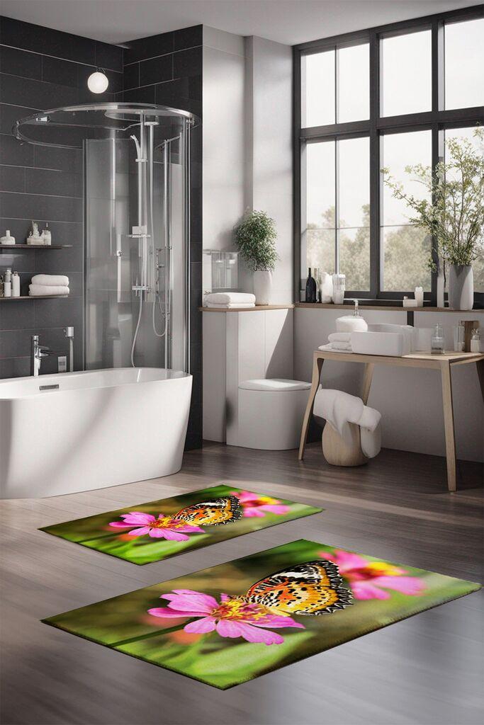 L'essentiel Maison Set prostirki za kupatilo CT-5117, 2 Komada, Šarena