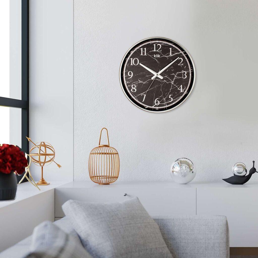 Wallity Zidni sat New, 38x38 cm, Srebrne boje