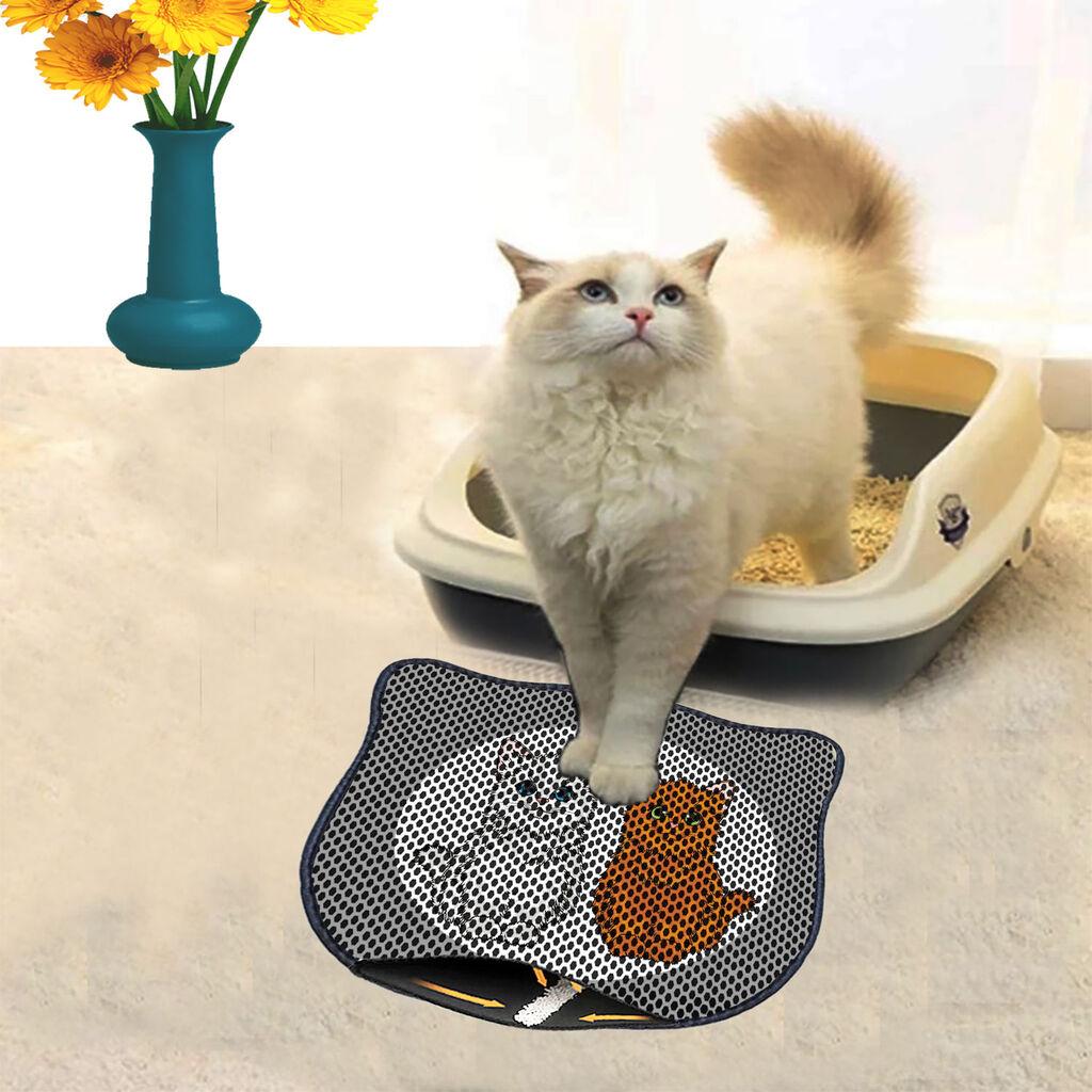 Aberto Design Prostorika za toalet za mačke Kdkafa0017, 40 x 50 cm, Šarena