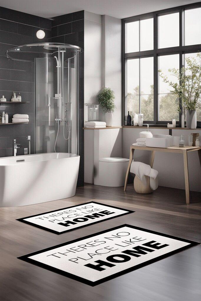 L'essentiel Maison Set prostirki za kupatilo CT-5271, 2 Komada, Bela