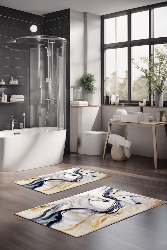 L'essentiel Maison Set prostirki za kupatilo CT-5419, 2 Komada, Šarena