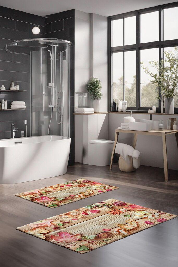 L'essentiel Maison Set prostirki za kupatilo CT-5211, 2 Komada, Šarena