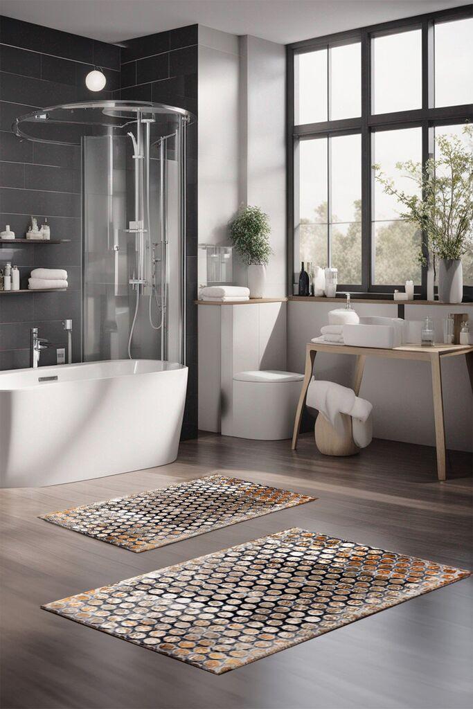 L'essentiel Maison Set prostirki za kupatilo CT-5099, 2 Komada, Šarena