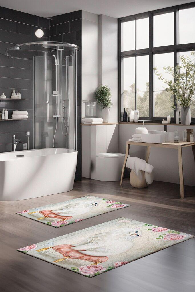 L'essentiel Maison Set prostirki za kupatilo CT-5258, 2 Komada, Šarena