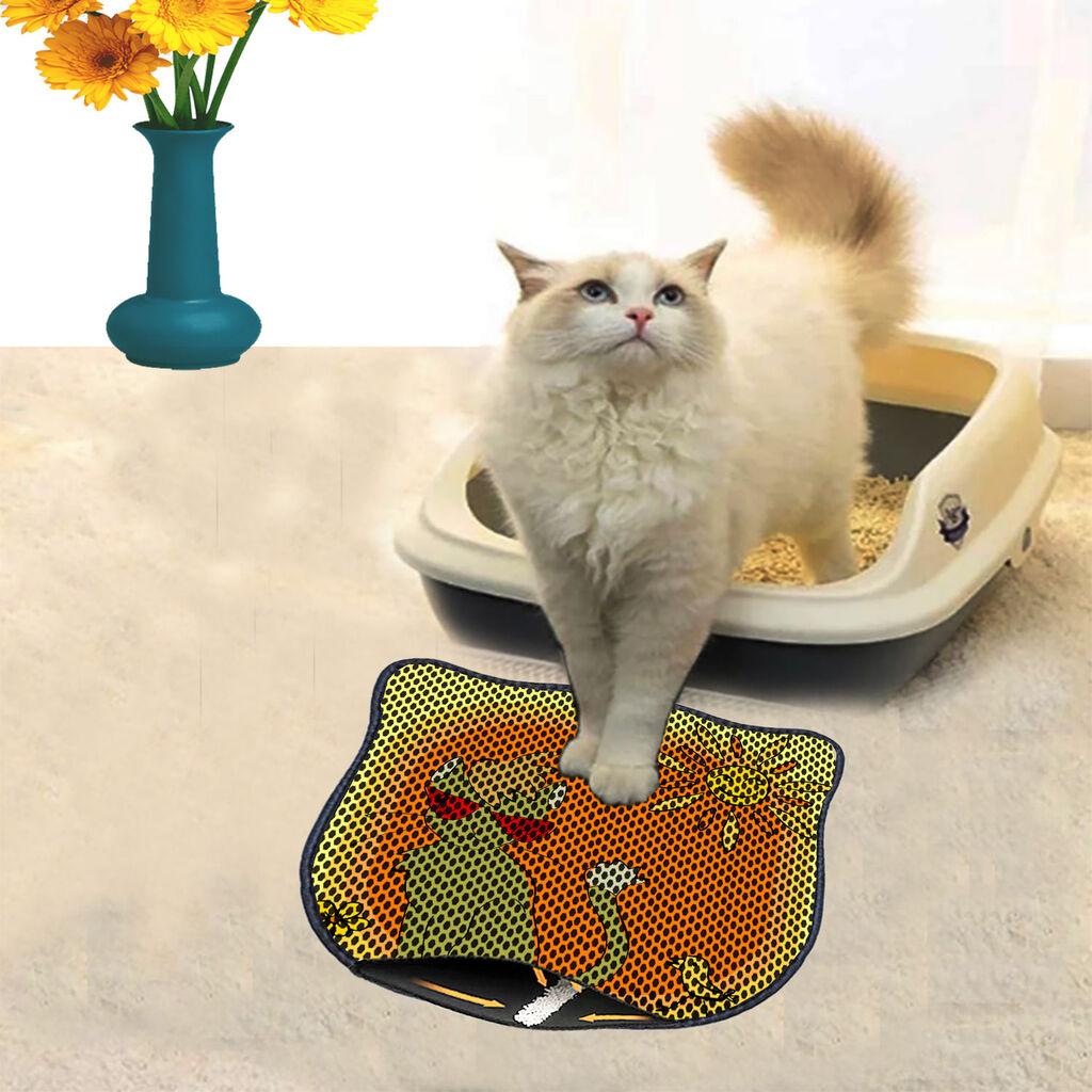 Aberto Design Prostorika za toalet za mačke Kdkafa0183, 40 x 50 cm, Žuta