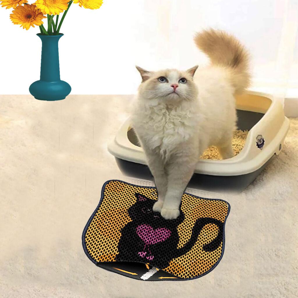 Aberto Design Prostorika za toalet za mačke Kdkafa0253, 40 x 50 cm, Šarena