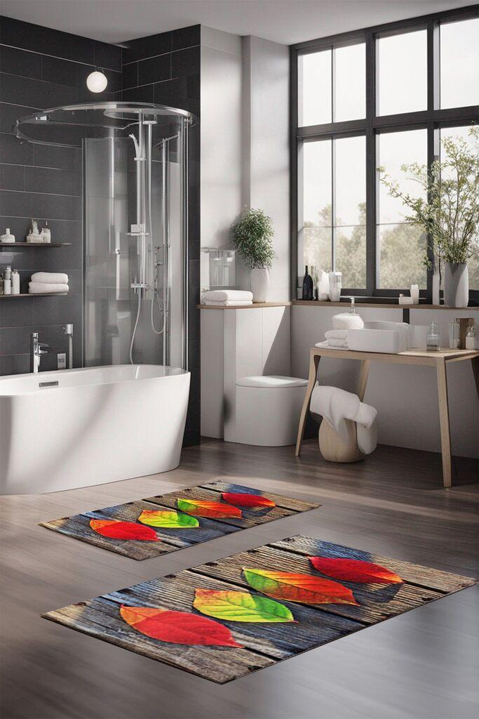 L'essentiel Maison Set prostirki za kupatilo CT-5152, 2 Komada, Šarena