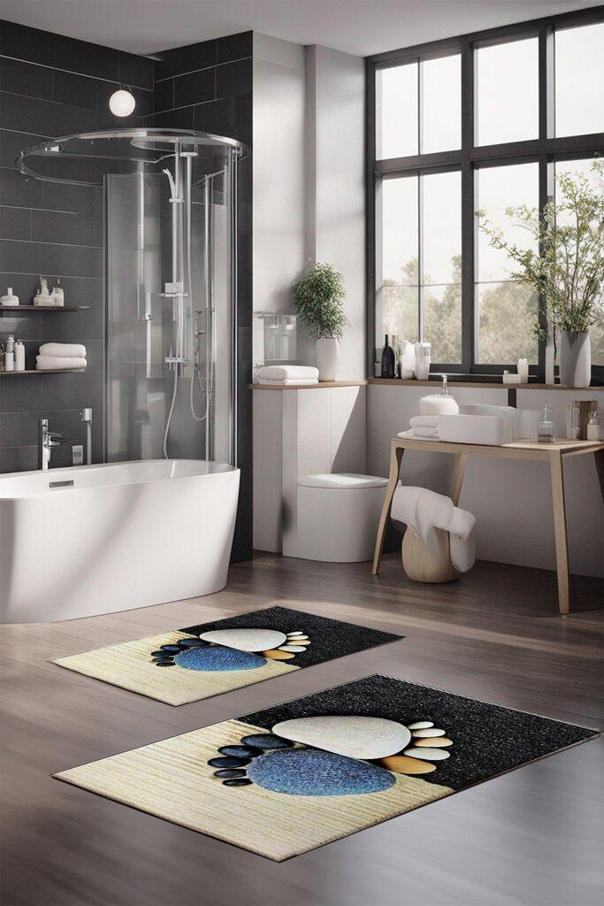 L'essentiel Maison Set prostirki za kupatilo CT-5164, 2 Komada, Šarena