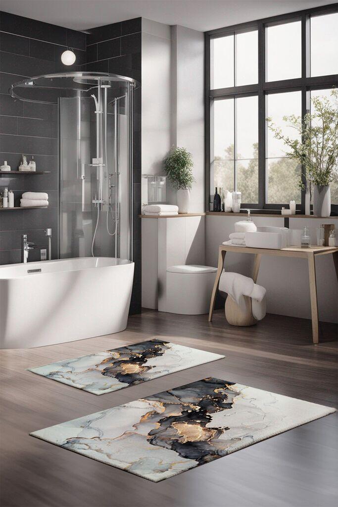 L'essentiel Maison Set prostirki za kupatilo CT-5029, 2 Komada, Šarena