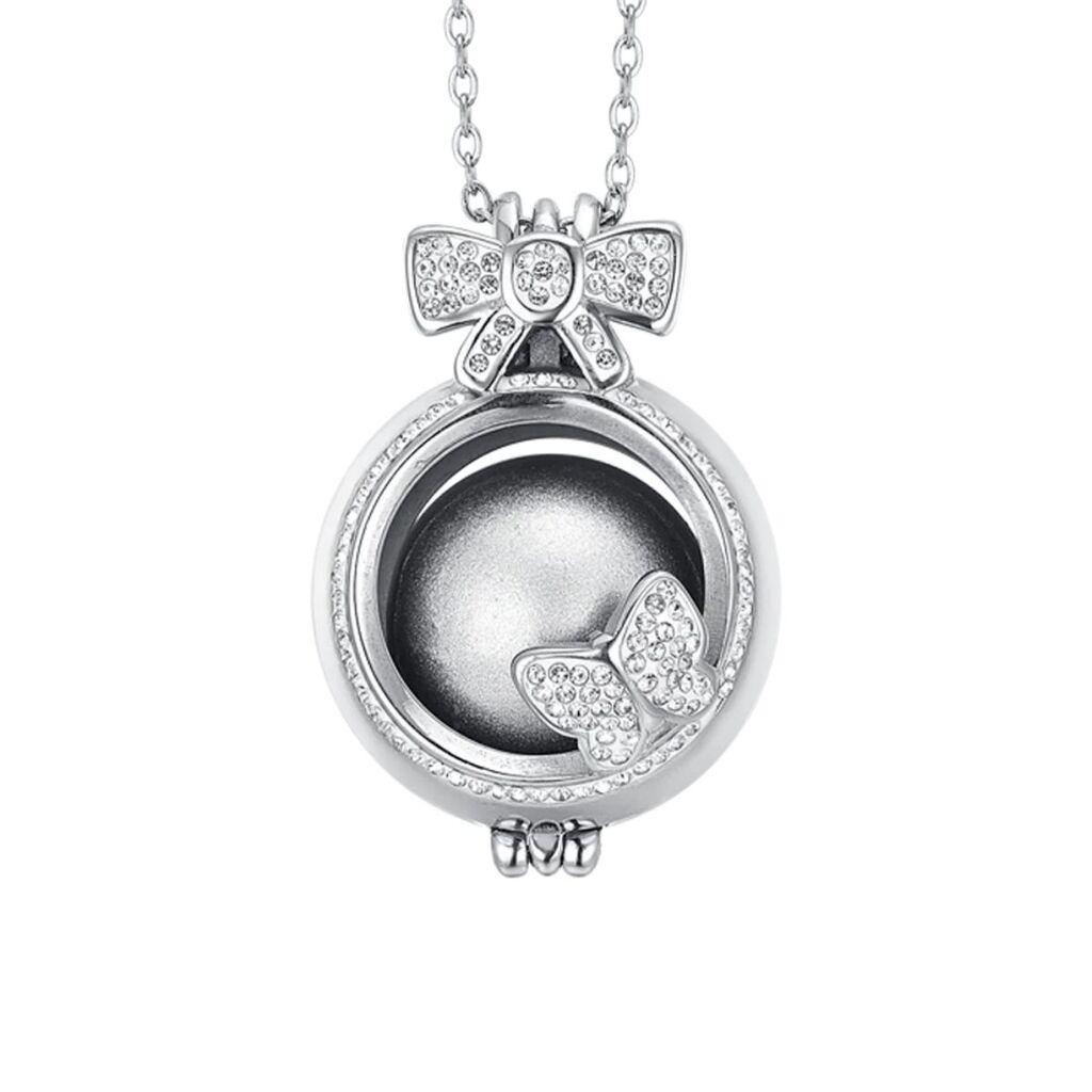 Luca Barra Ženska ogrlica, Srebrne boje