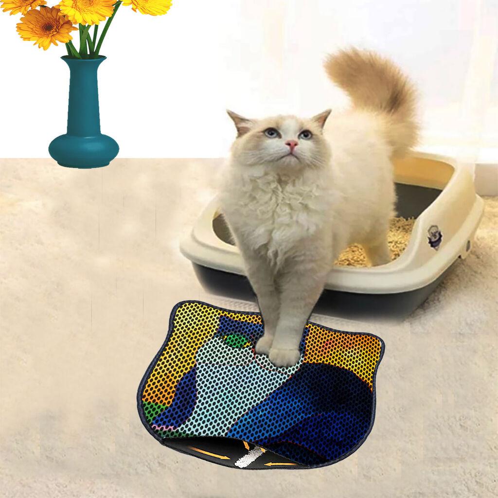 Aberto Design Prostorika za toalet za mačke Kdkafa0113, 40 x 50 cm, Šarena