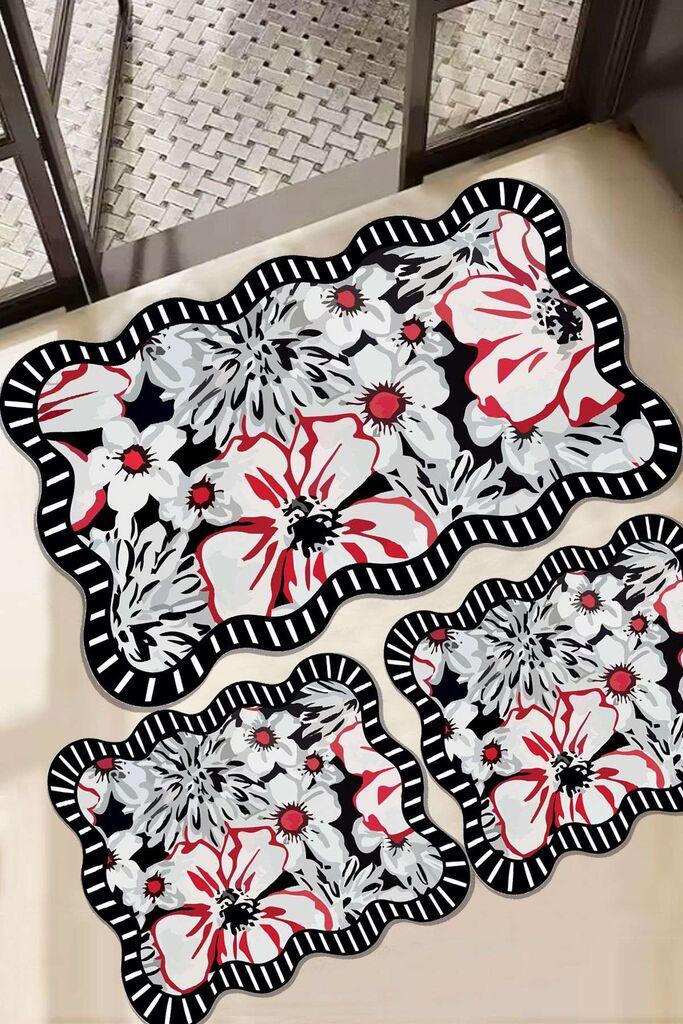 L'essentiel Maison Set prostirki za kupatilo Grocen, 3 Komada, Šarena