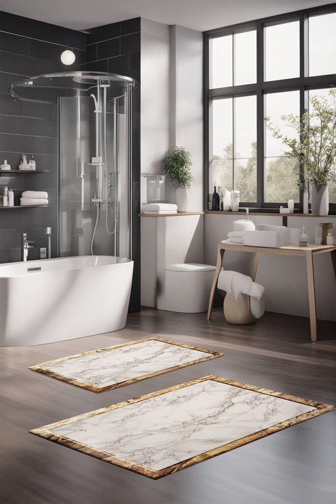 L'essentiel Maison Set prostirki za kupatilo CT-5009, 2 Komada, Šarena