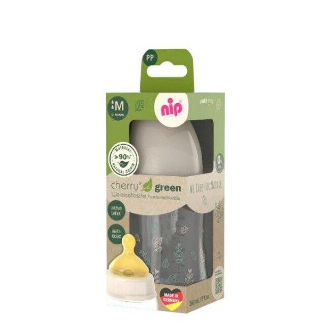 Nip Flašica Green, 240ml, 0m+, PP, M protok, Bež