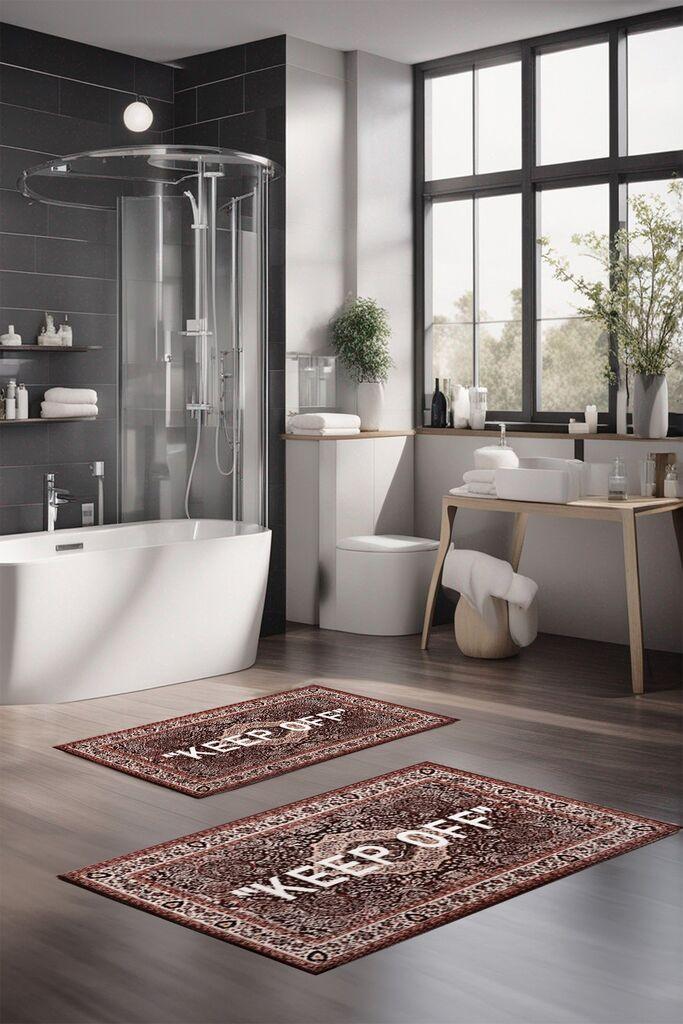 L'essentiel Maison Set prostirki za kupatilo CT-5426, 2 Komada, Braon