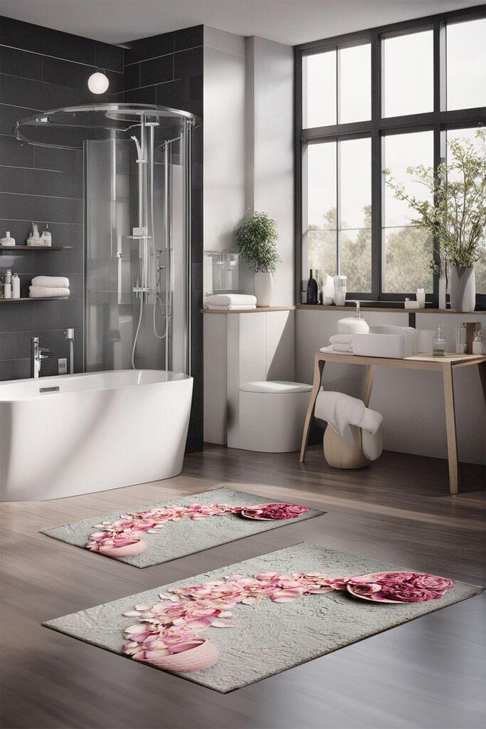 L'essentiel Maison Set prostirki za kupatilo CT-5262, 2 Komada, Šarena