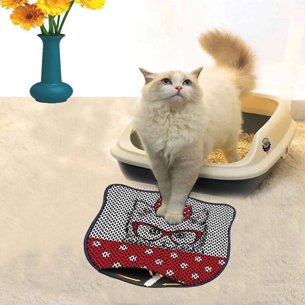 Aberto Design Prostorika za toalet za mačke Kdkafa0099, 40 x 50 cm, Šarena