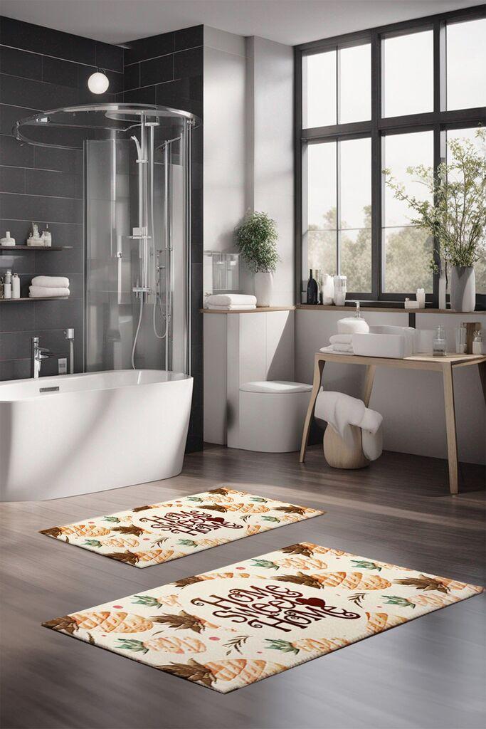 L'essentiel Maison Set prostirki za kupatilo CT-5270, 2 Komada, Šarena