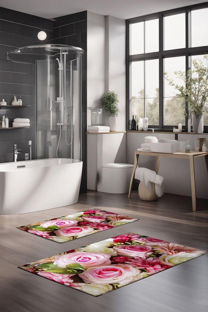 L'essentiel Maison Set prostirki za kupatilo CT-5135, 2 Komada, Šarena