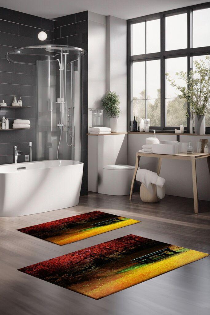 L'essentiel Maison Set prostirki za kupatilo CT-5146, 2 Komada, Šarena