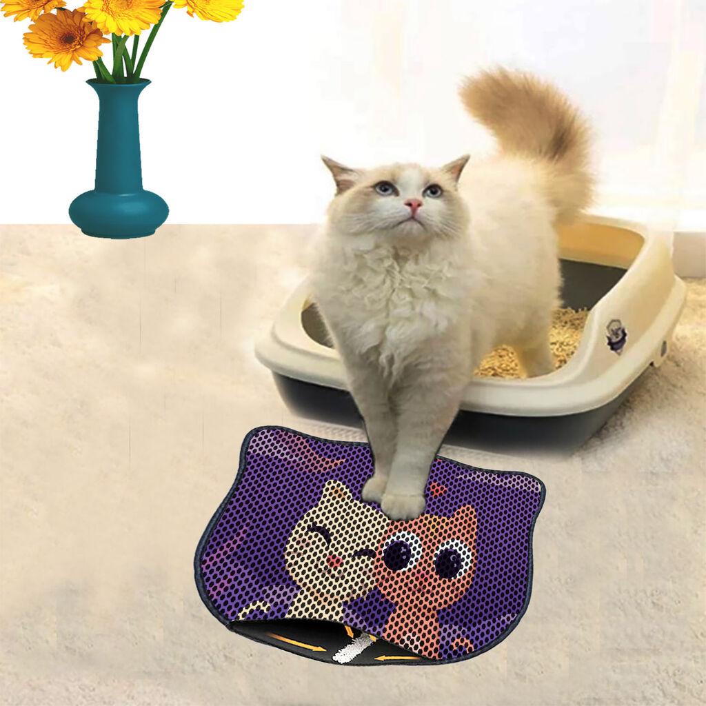 Aberto Design Prostorika za toalet za mačke Kdkafa0095, 40 x 50 cm, Ljubičasta