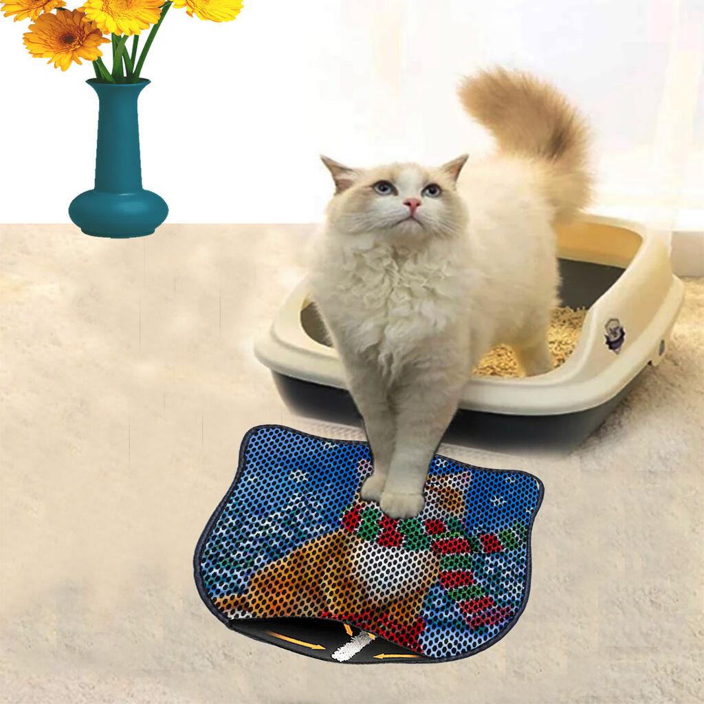 Aberto Design Prostorika za toalet za mačke Kdkafa0176, 40 x 50 cm, Šarena