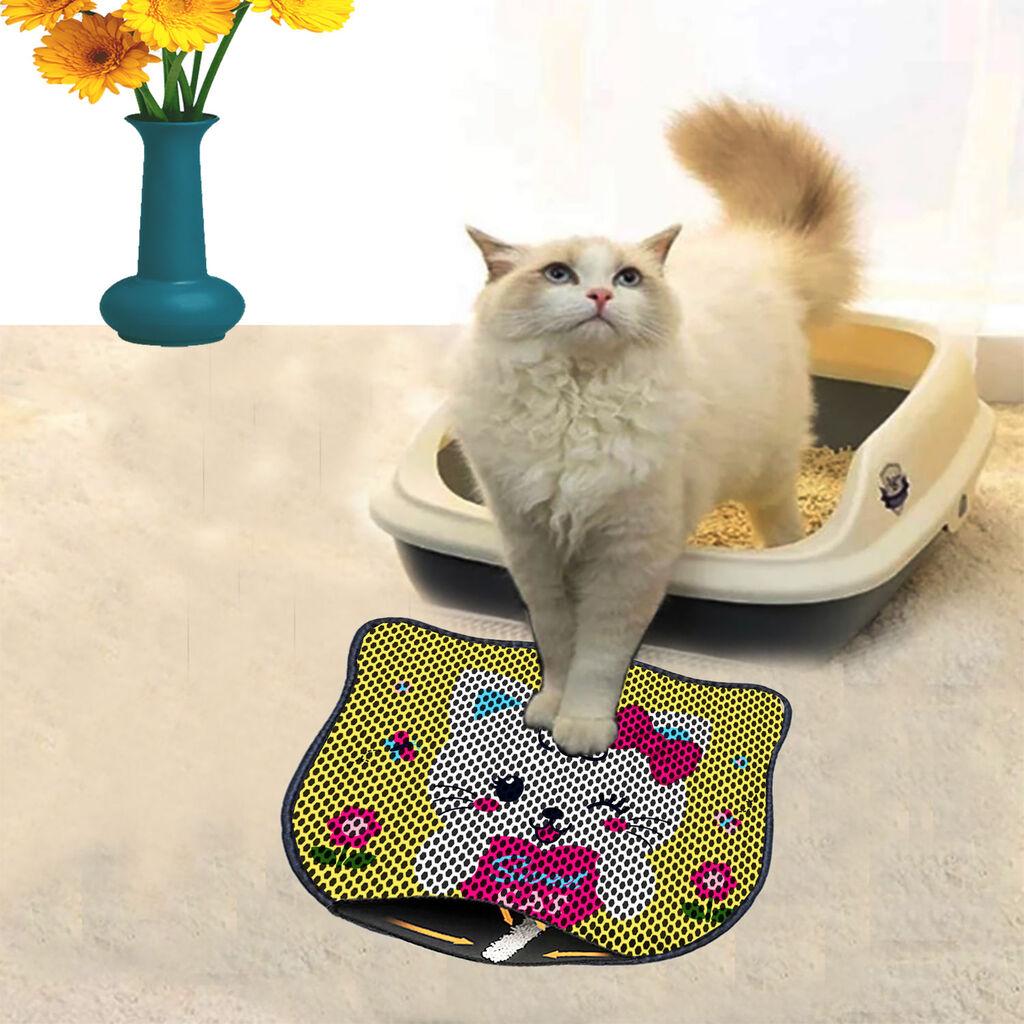 Aberto Design Prostorika za toalet za mačke Kdkafa0063, 40 x 50 cm, Žuta