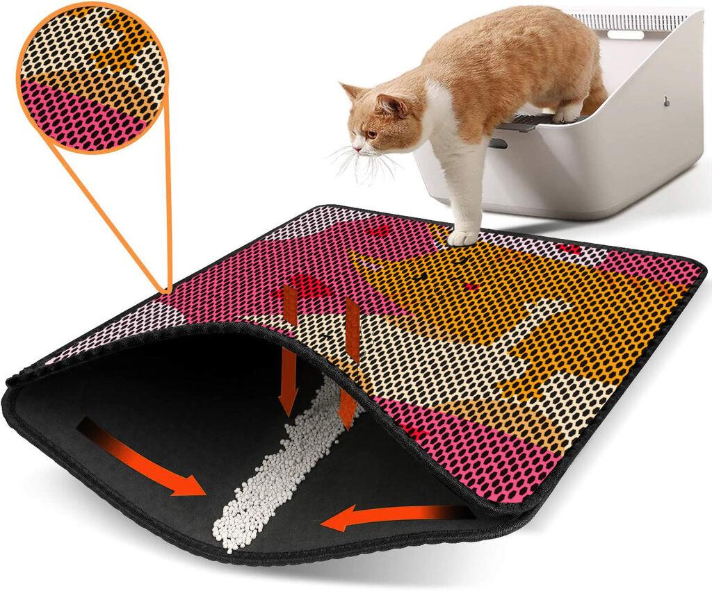 Aberto Design Prostorika za toalet za mačke Nrszn0251, 45 x 60 cm, Šarena