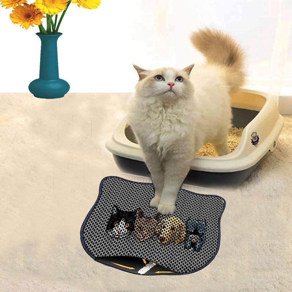 Aberto Design Prostorika za toalet za mačke Kdkafa0022, 40 x 50 cm, Šarena