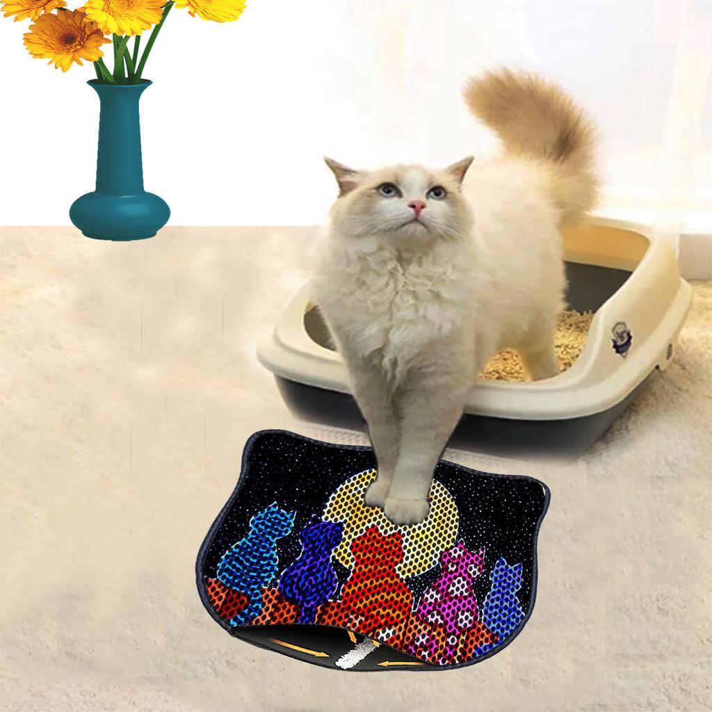 Aberto Design Prostorika za toalet za mačke Kdkafa0119, 40 x 50 cm, Šarena