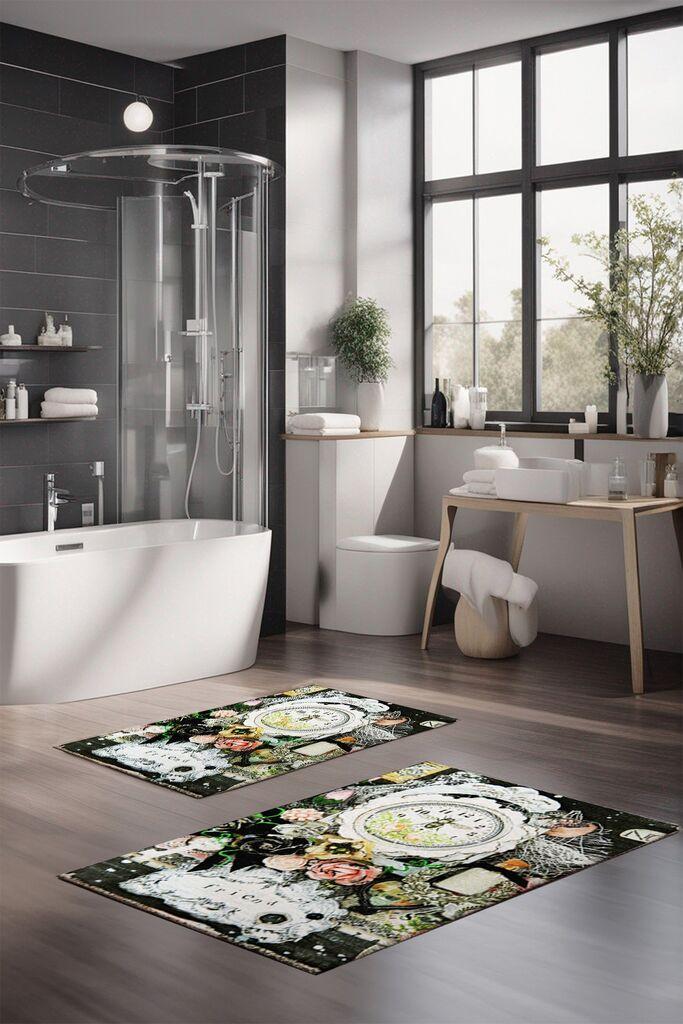 L'essentiel Maison Set prostirki za kupatilo CT-5357, 2 Komada, Šarena