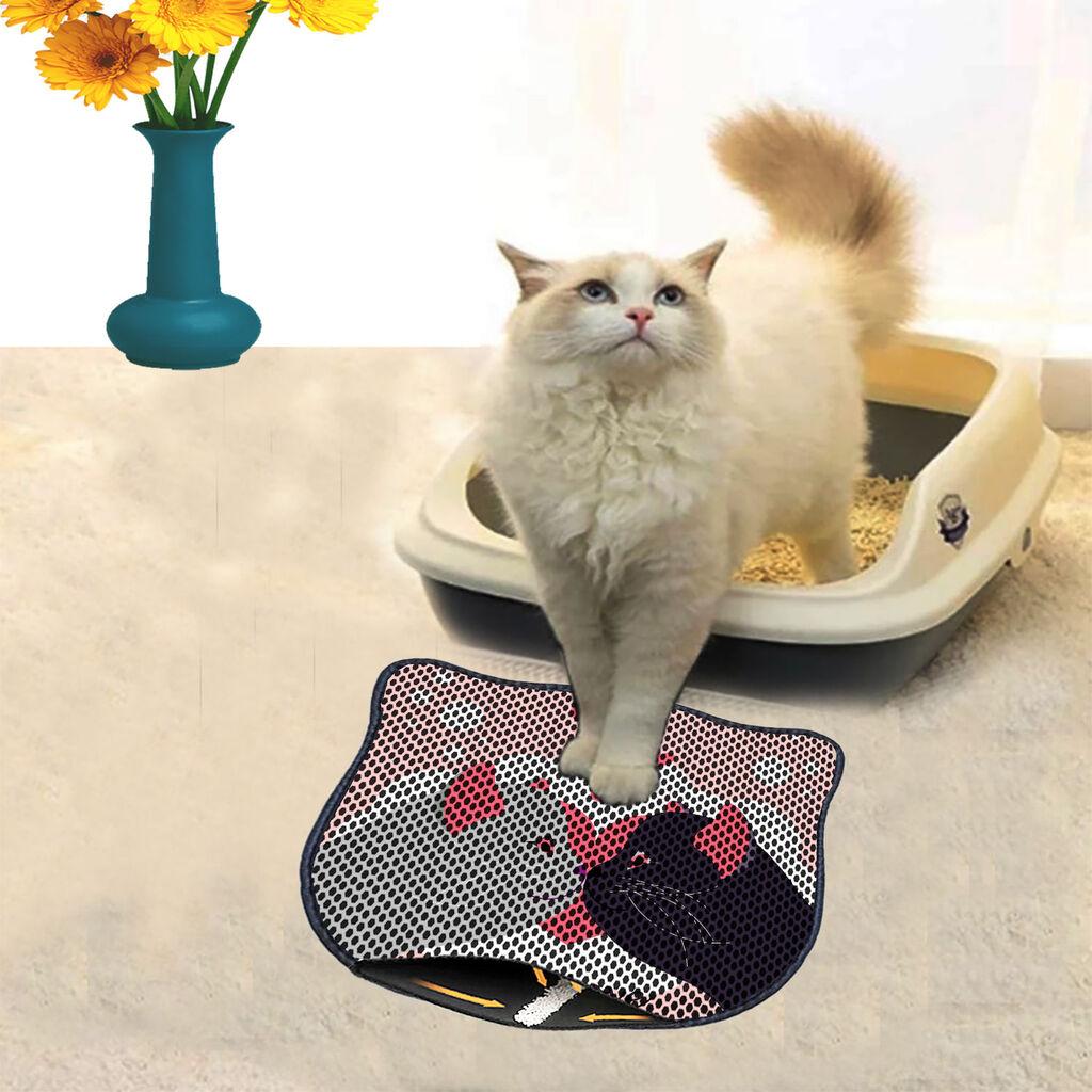 Aberto Design Prostorika za toalet za mačke Kdkafa0218, 40 x 50 cm, Šarena